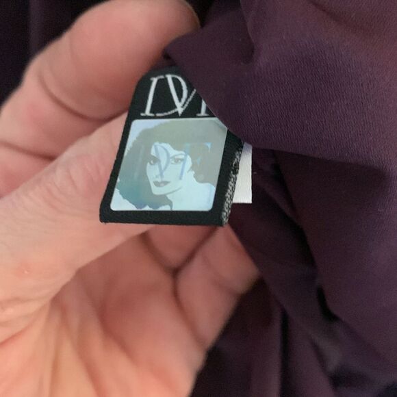 Diane Von Furstenberg Tulipan sleeveless plum ruched midi dress NWT - Picture 11 of 11